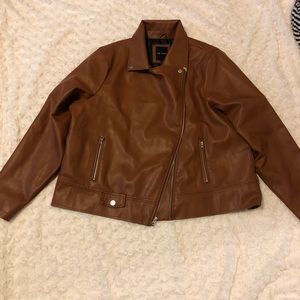 FAUX LEATHER JACKET
